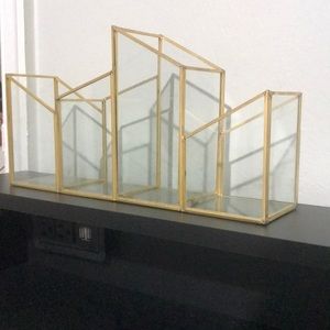 Gold office organizer